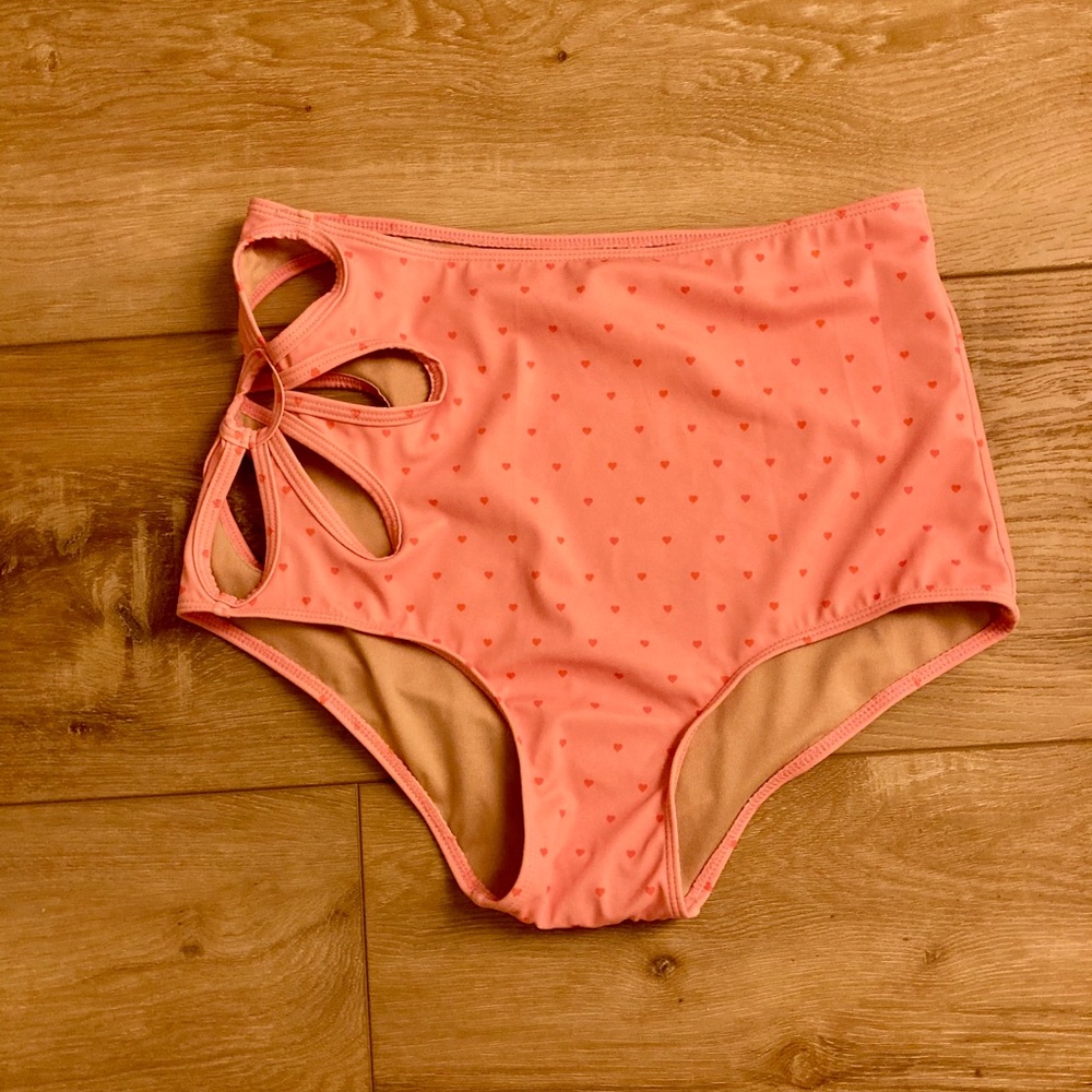 Kortni Jeans High Waist Floral Cut Out Bottoms